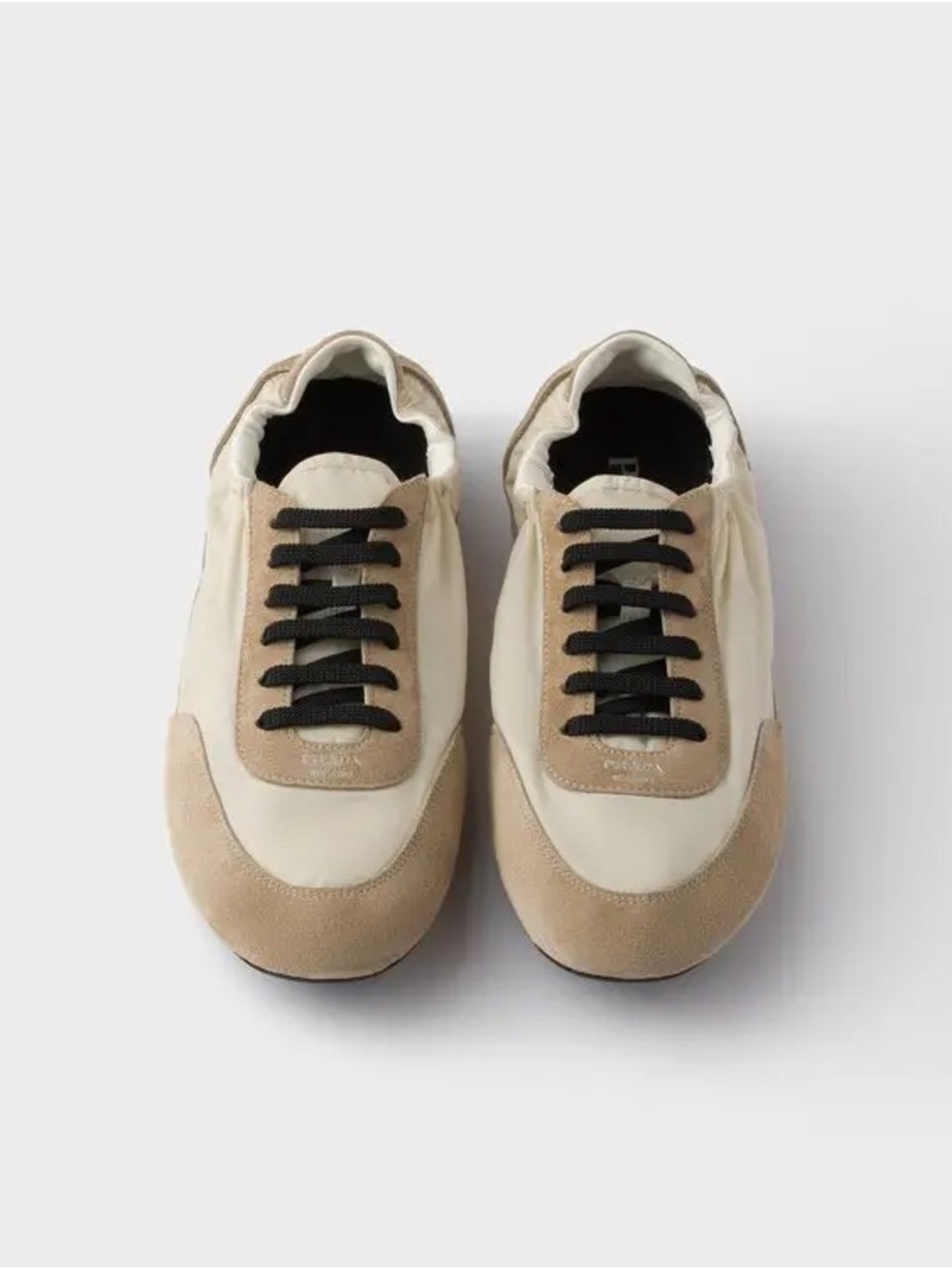 Prada Collapse Re-Nylon suede-trimmed sneakers 40